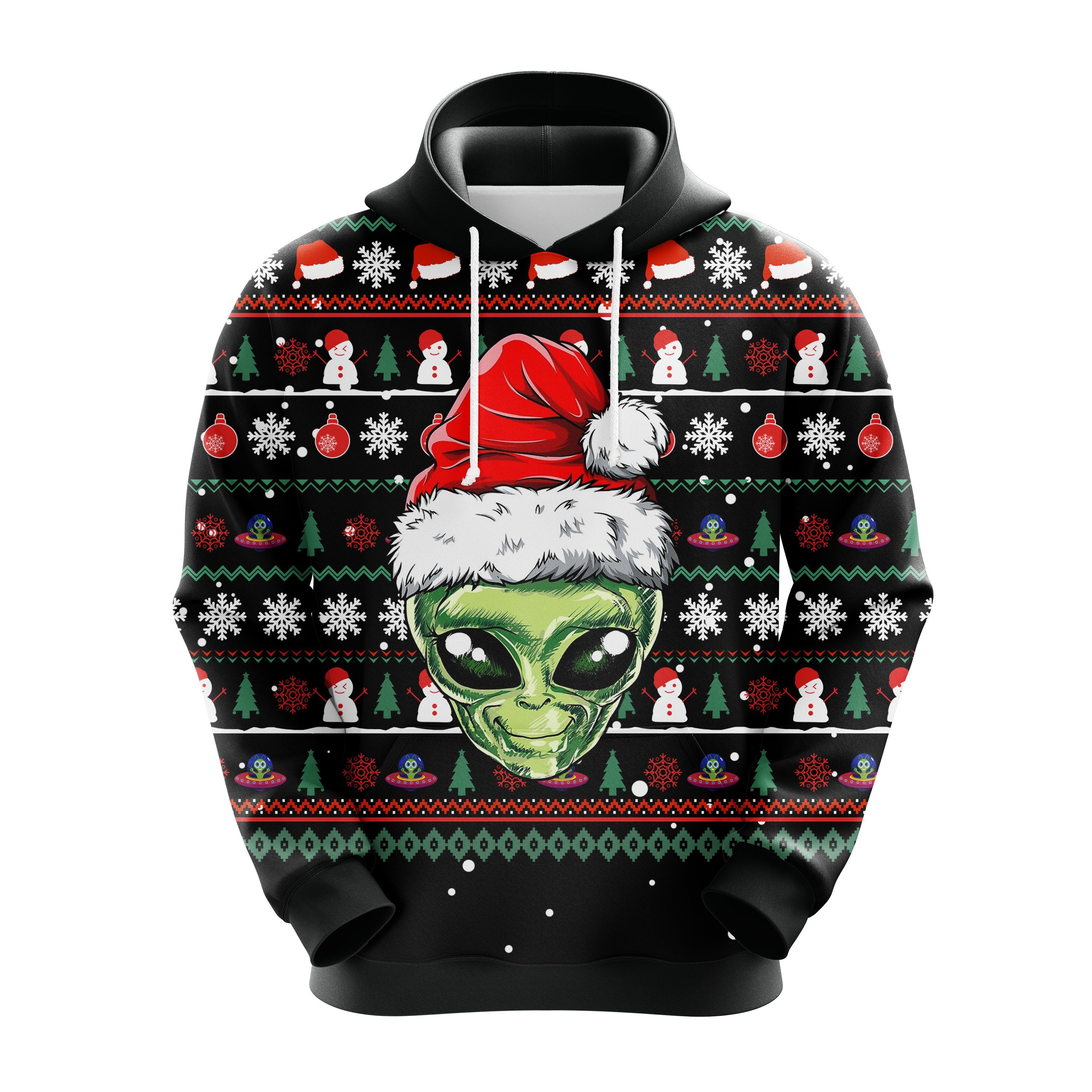 Alien Santa Christmas Cute Noel Mc Ugly Hoodie Amazing Gift Idea ...