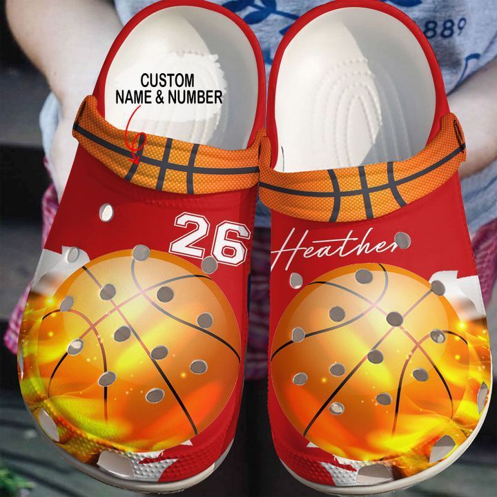 Basketball Personalized Fire Sku 198 Crocs Clog Shoes - Betiti Store
