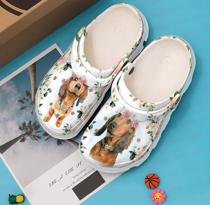 Dachshund Baby Sku 716 Crocs Clog Shoes - Betiti Store