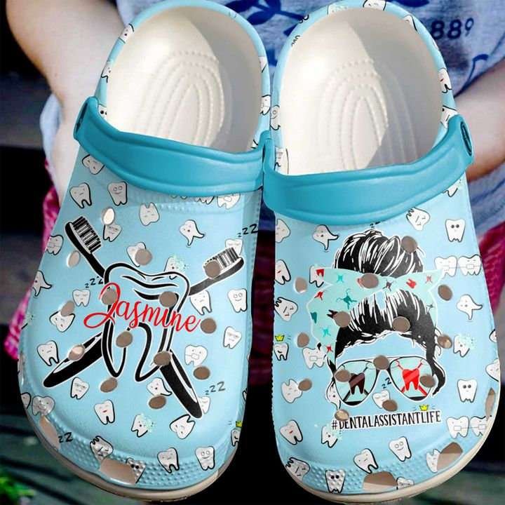Dentist personalized dental assistant life clog shoes - Betiti Store