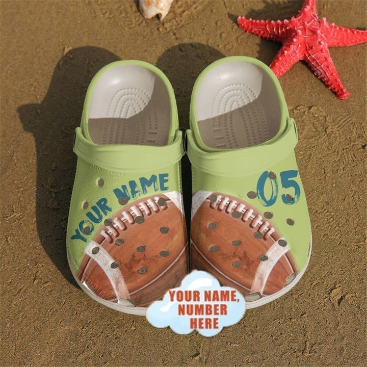 Football Personalized Sku 1087 Crocs Clog Shoes - Betiti Store