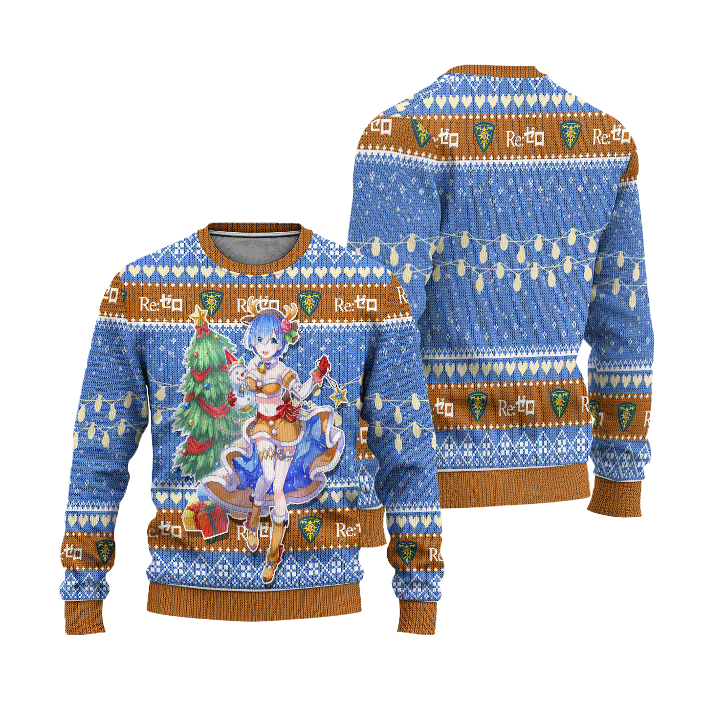 Rem Anime Ugly Christmas Sweater Custom Re Zero Xmas Gift - Betiti Store