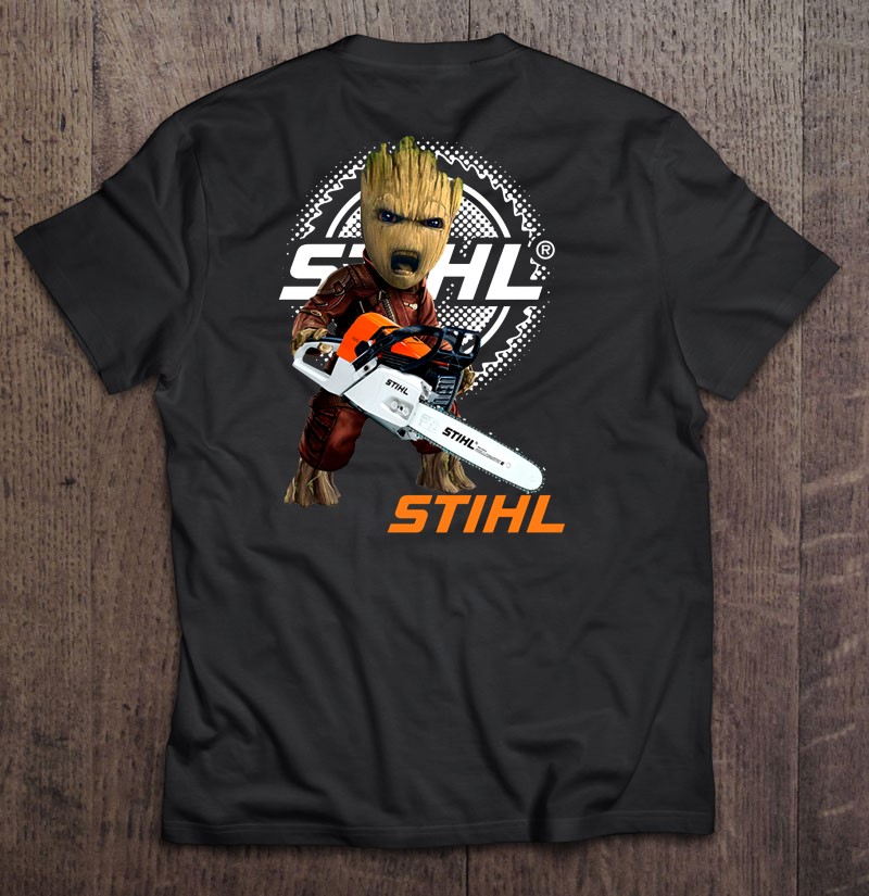 STIHL Baby Groot Chainsaw Guardians Of The Galaxy t shirt - Betiti Store